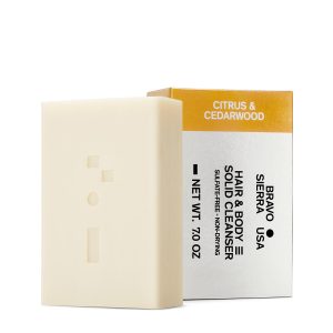 Hair and Body Solid Cleanser - Citrus and Cedarwood - 7 oz. (1 Bar)