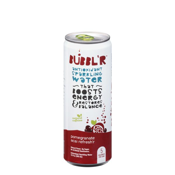 Antioxidant Sparkling Water, Pomegranate Acai Refresh'r - 12oz. (12 Cans)