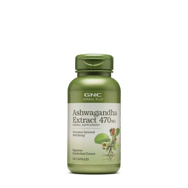 Ashwagandha Extract 470mg - 100 Capsules (100 Servings)