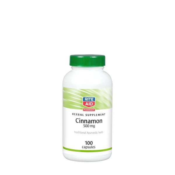 Cinnamon 500mg - 100 Capsules (100 Servings)