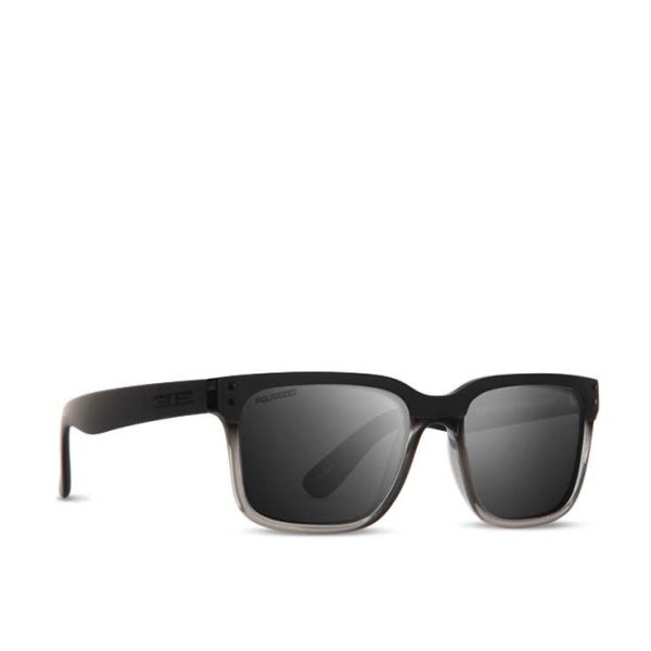 Romeo Sunglasses Black & Clear Frames Smoke Polarized Lenses