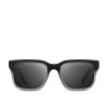 Romeo Sunglasses Black & Clear Frames Smoke Polarized Lenses - Image 2
