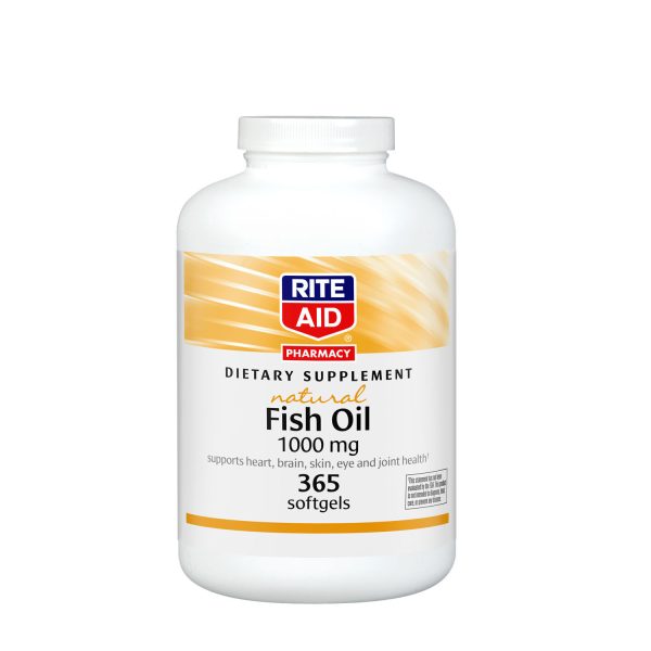 Natural Fish Oil Softgels - 365 Softgels