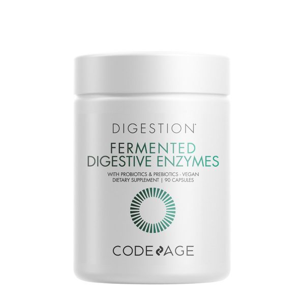 Fermented Digestive Enzymes with Probiotics & Prebiotics - 90 Capsules (90 Servings)
