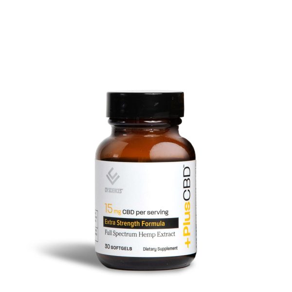 Full Spectrum Hemp Extract 15mg CBD - 30 Softgels (30 Servings)