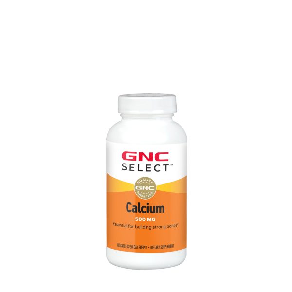 Calcium 500 mg - 100 Caplets (50 Servings)