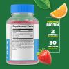 Sugar Free Biotin 5000 mcg - 60 Gummies (30 Servings) - Image 2