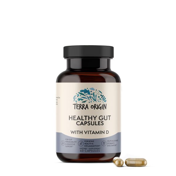 Healthy Gut™ Capsules with Vitamin D - 60 Capsules (30 Servings)