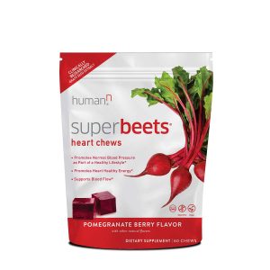 SuperBeets® Heart Chews - Pomegranate Berry - 60 Chews (30 Servings)