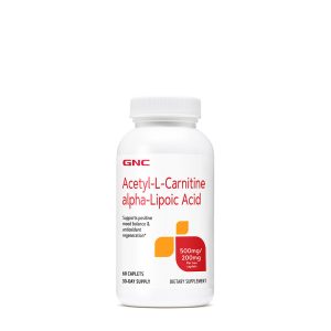 Acetyl-L-Carnitine alpha-Lipoic Acid 500mg / 200mg - 60 Caplets (30 Servings)