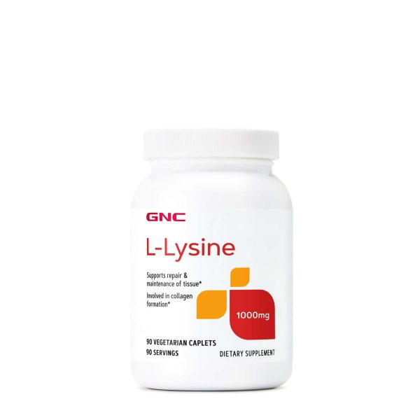 L-Lysine 1000mg - 90 Vegetarian Tablets (90 Servings)