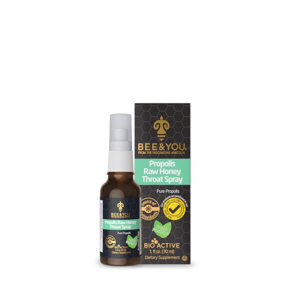 Propolis Raw Honey Throat Spray: 6% Pure Propolis - 1 oz. (75 Servings)