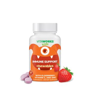 Kids Immune Support with Elderberry - 120 Chewables (60 Servings)