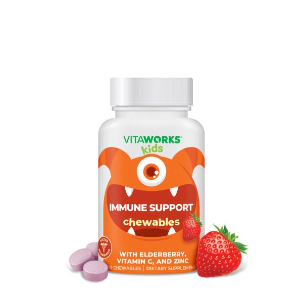 Kids Immune Support with Elderberry - 120 Chewables (60 Servings)