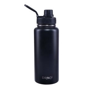 30oz Sport Vacuum Insulated Stainless Steel Water Bottle - Black