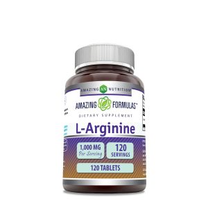 L-Arginine 1000mg - 120 Tablets (120 Servings)