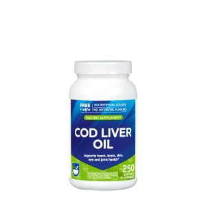Natural Cod Liver Oil - 250 Softgels (83 Servings)