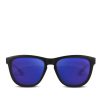 LXE Sunglasses Black Frames Blue Mirror Lenses - Image 2