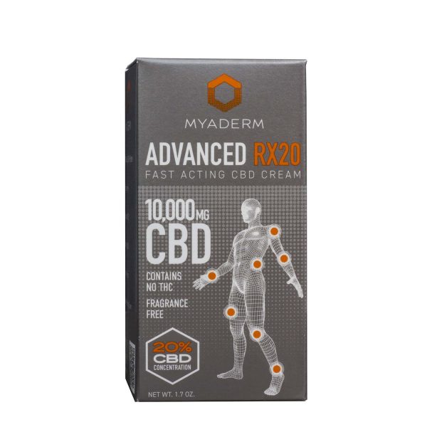 Advanced Rx20 Fast Acting CBD Cream 10,000 mg - 1.7 oz. (1 Bottle)