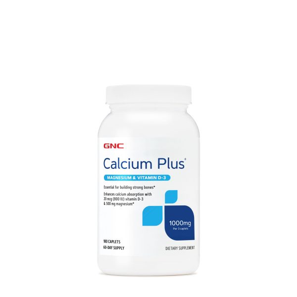 Calcium Plus® Magnesium & Vitamin D-3 1000 mg - 180 Caplets (60 Servings)