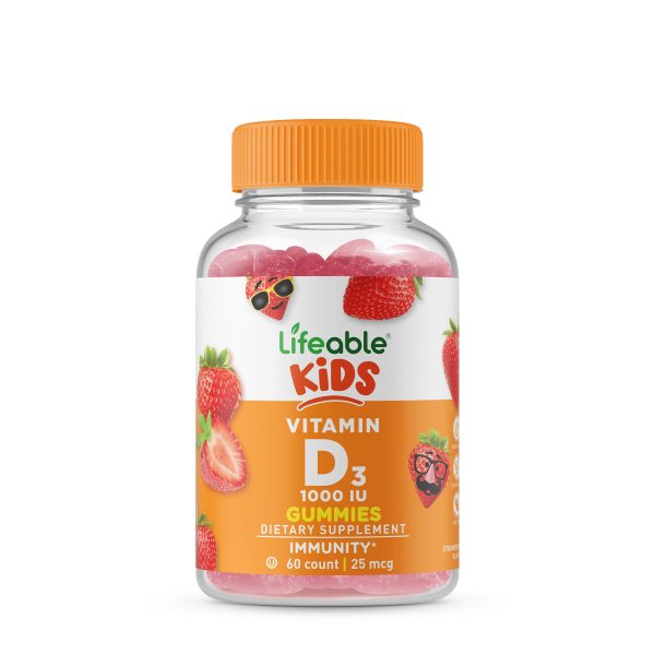Kids Vitamin D3 1000IU - 60 Gummies (30 Servings)