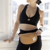 Canvas Crossbody Bag - Rose - Camel - Image 2