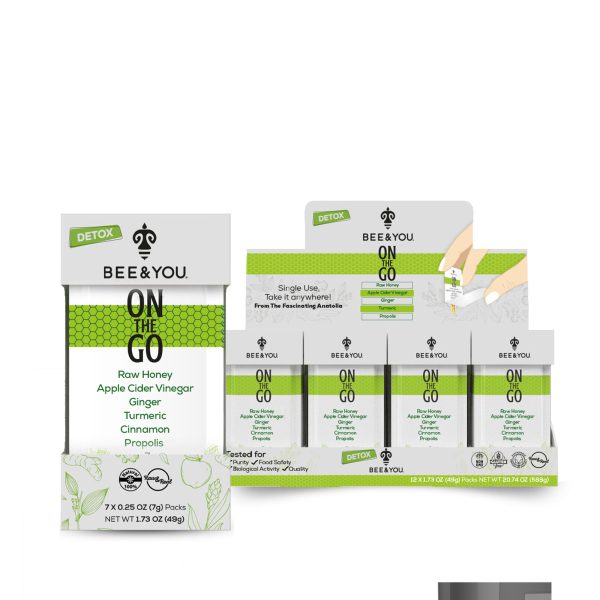 On The Go Detox Raw Honey Single Serve Packets - 1.73 oz. (12 Packets)