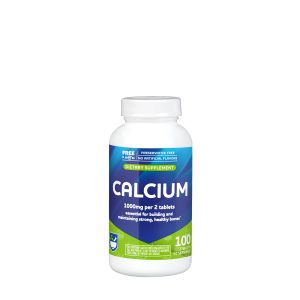 Calcium 1000mg - 100 Tablets (50 Servings)