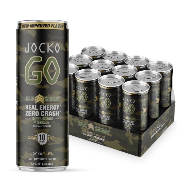 Go Energy Drink - Black Cherry + Vanilla - 12oz. (12 Cans)