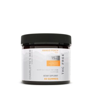 Hemp Extract-Infused Gummies - Mango Peach - 60 Gummies (30 Servings)
