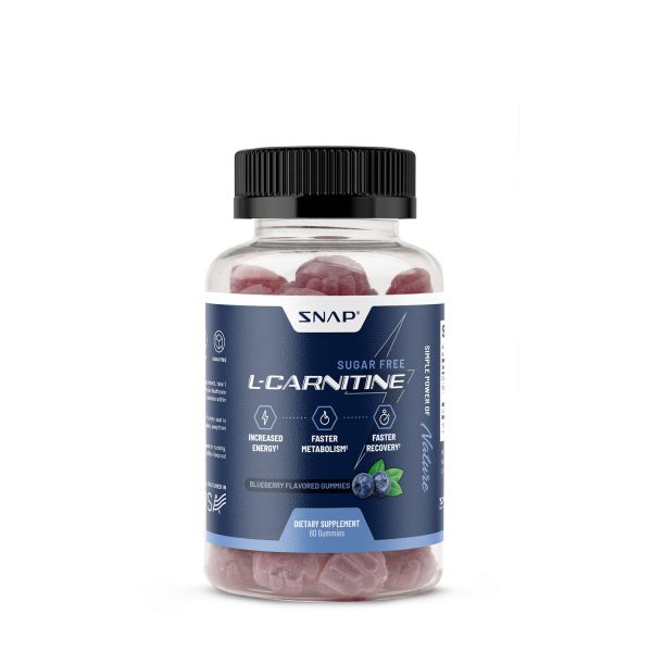 L-Carnitine Gummies - Sugar Free Blueberry - 60 Gummies (30 Servings)