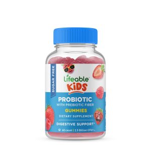 Kids Sugar Free Probiotic and Fiber - 60 Gummies (60 Servings)