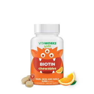 Kids Biotin 5000mcg - 120 Chewables (60 Servings)