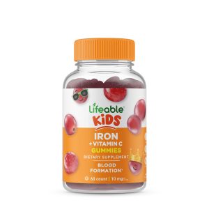 Kids Iron and Vitamin C 10mg - 60 Gummies (30 Servings)