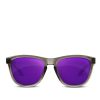 LXE Sunglasses Gray Frames Purple Mirror Lenses - Image 2