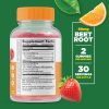 Beet Root and Tart Cherry - 60 Gummies (30 Servings) - Image 2