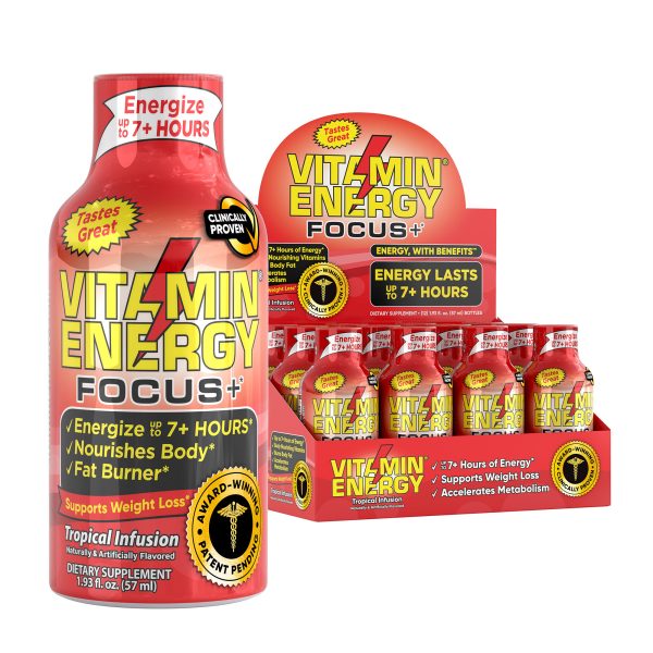 Focus+ - Tropical Infusion - 1.93 oz (12 Bottles)