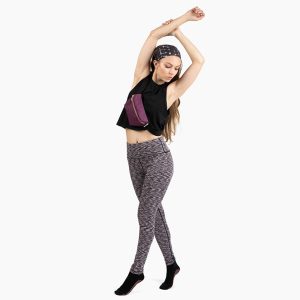 High Rise Leggings Agate - S - Medium 1 Servings, Mauve Spacedye