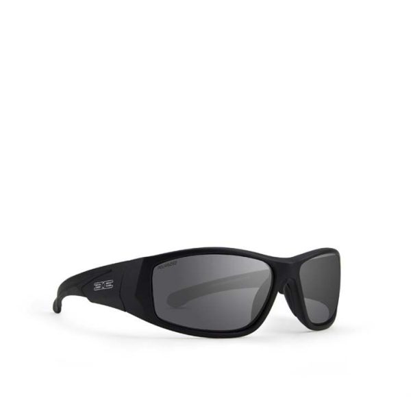 Salerno Sunglasses Black Frames Smoke Polarized Lenses